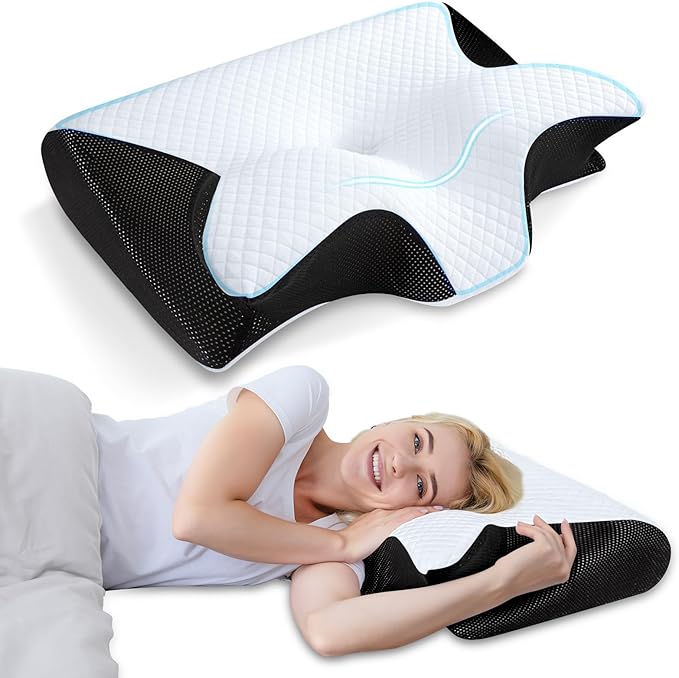 Ergonomic cervical pillow